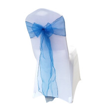 20Stk Organza Riemen Hellblau Für Hochzeit Party Bankett
