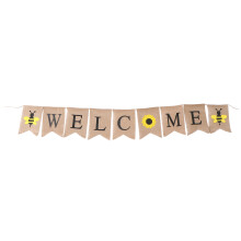 2Stk Hochzeitsdekoration Banner Mit Sonnenblume Und Schwanzform Bunt