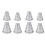 8Stk Aluminium Mini Kuchenform 3-Lagig Silber Cupcake Pudding 2