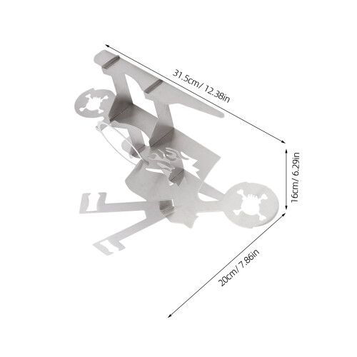 3Stk Rostfreier Hähnchen Grill Rack Für Und Camping 2