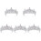 5Stk Tiara Braut Krone Haarschmuck 3