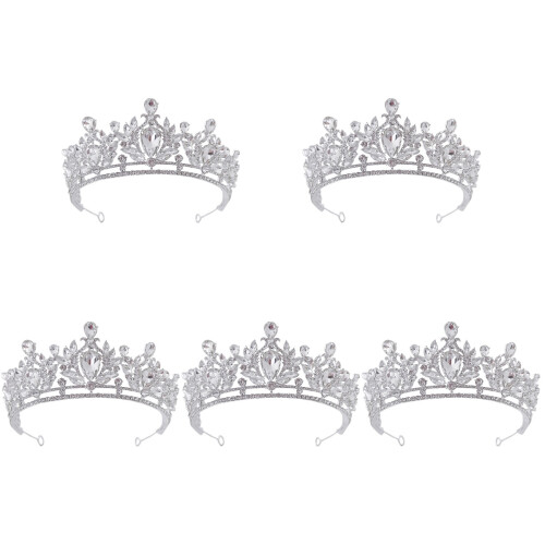 5Stk Tiara Braut Krone Haarschmuck 2