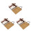 3Sets Geschenkverpackung Beige, Papierbox Für Valentinstag 3