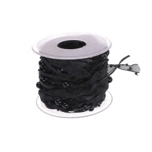 Premium Polyester Hochzeitsschleifenband, Schwarz, Für Party