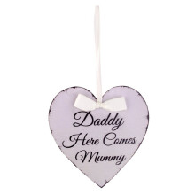 3Stk Herzförmige Hochzeitshänger Hochzeitsschild Holz Mehrfarbig
