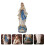 3Stk Resin Statue Klassische Weiße Kirchen 10