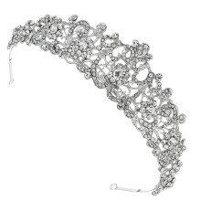 3Stk Hochwertige Silberne Brautkrone Hochzeit Haarschmuck Festlich
