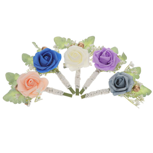 10Stk -Boutonniere, , , Mehrfarbig