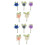 10Stk -Boutonniere, , , Mehrfarbig 5