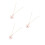 3Stk Kette Rosa Legierung Schmuck 8