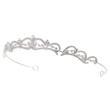 2Stk Silberne Braut Tiara Mit Funkelnden Strasssteinen Für Hochzeit