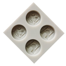 2Stk Fondantform Eid Mubarak Beige Backform Für Kuchen Und