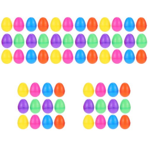 60Ud Huevos Plásticos Rellenables Multicolor Para Decoración Y 2