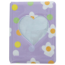 4Pcs Purple Small Photo Album Mini Hollow Heart Photo Picture Storage