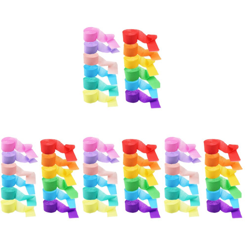48Ud Crepé Coloreadas Para Decoración De Cumpleaños 1