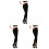3Stk Schwarze Damenleggings Mit Fleecefutter Warm Elastisch 2