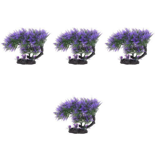 4Ud Accesorio Para Acuario Con Árbol Artificial Para Decorar 2