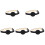 5Ud Collar Ajustable Negro Con Estuche Cómodo Y 2