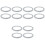 12Pcs Silicone Seal Ring for Vacuum Cup White Durable Seal Replacement 3