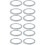 12Pcs Silicone Seal Ring for Vacuum Cup White Durable Seal Replacement 8