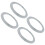 12Pcs Silicone Seal Ring for Vacuum Cup White Durable Seal Replacement 10