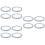 12Pcs Silicone Seal Ring for Vacuum Cup White Durable Seal Replacement 7