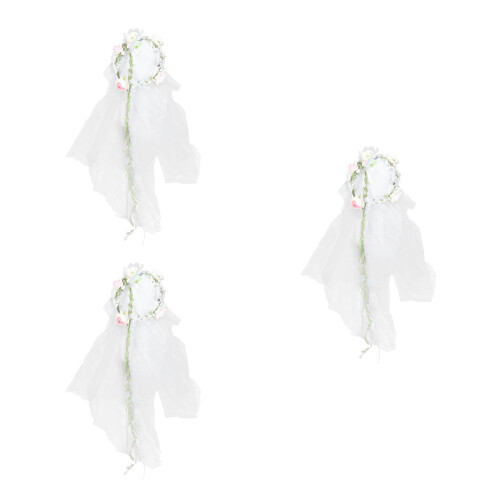 3Pièces Bandeau De Mariage Tulle 1