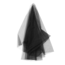 2Pièces Voile Noir En Tulle Pour Femme Et Photographie