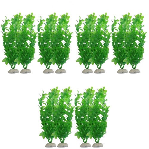12Ud Plantas Artificiales Para Pecera Natural 2