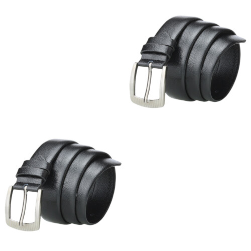 2Pièces Ceintures Ajustables Pour Hommes Noir Et Robuste 2