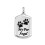 3Ud Colgantes Para Mascotas Inoxidable Plata Resistente 1