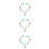 3Ud Collar Para Niñas Con Chunky Multicolor Y Colgante 8