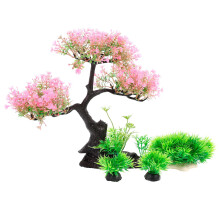 12Pcs Pink Resin Fish Tank Water Grass Ornament Durable Aquarium Decor