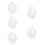 5Pièces Voiles Blancs Pour Nœud Et Fine 11