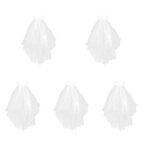5Pièces Voiles Blancs Pour Nœud Et Fine 1
