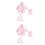 2Ud Para Bebé En Rosa, Simple Y Resistente 5