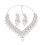 3Pièces Parure Et Boucles D'oreilles Argentées 1