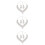 3Pièces Parure Et Boucles D'oreilles Argentées 8