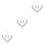 3Pièces Parure Et Boucles D'oreilles Argentées 5