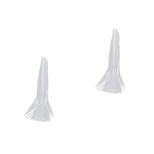 2Pièces Voiles Blancs Longueurs 3M Double Couche 1