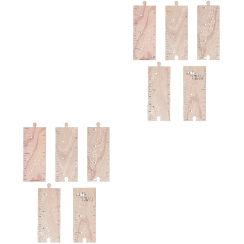 2Ensembles Règle De Taille Khaki Enfants DIY Murale Décor 2