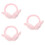 3Pièces Protège-Oreilles Rose Enfants, Hiver 7