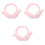 3Pièces Protège-Oreilles Rose Enfants, Hiver 3
