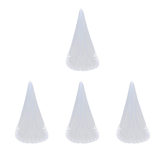 4Pièces Voile Long De , Pour Cérémonie 1