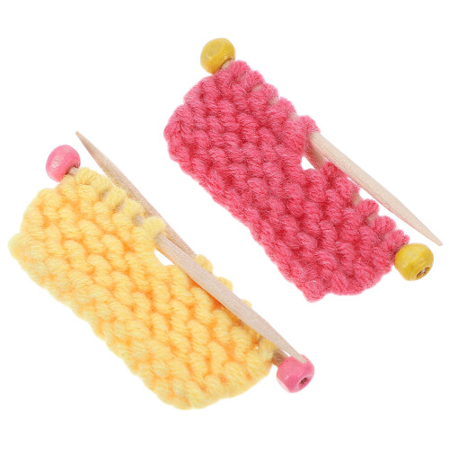 4Pièces Ornements Pulls Tricotés Multicolores Accessoires Photo Décor