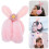 2Pz Morbidi Paraorecchie Invernali Rosa Con Orecchie Coniglio Plush 11