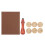 2Ensembles Tampons Sceau De Cire DIY Marron Traditionnel 9