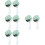 8Pz Bouquet Verde Artificiale 7