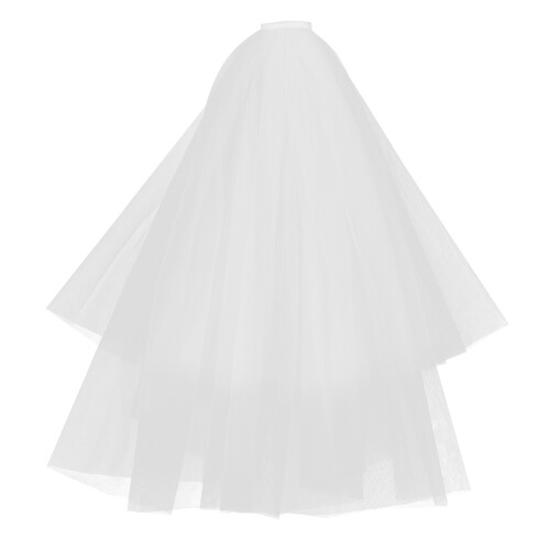 4Pièces Voiles Blancs Accessoires Coiffure Fins