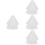 4Pièces Voiles Blancs Accessoires Coiffure Fins 6